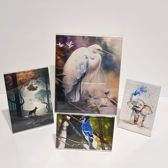 4 Piece Framed Set Mix of Art Prints - Picture 7 of 7